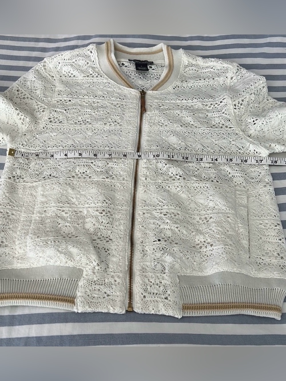 Chelsea & Theodore lace bomber jacket - Picture 10 of 13